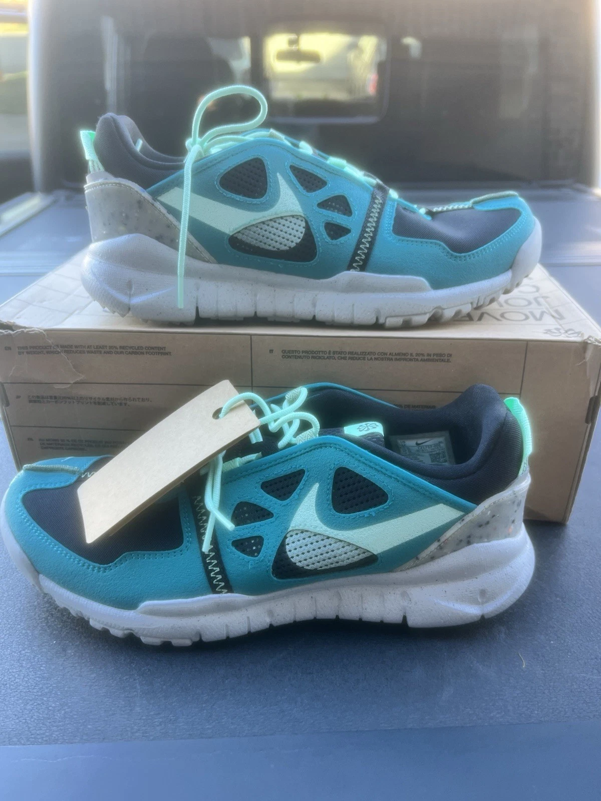 Nike Men’s Free Terra Vista Green Outdoor Trail Running Shoes CZ7157-002 Sz 9.5