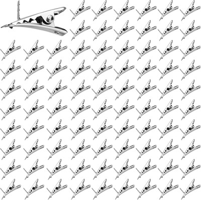 100Pcs Christmas Tree Clips, Metal Alligator Clips for Ornaments & Crafts