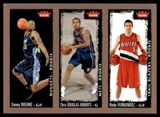 2008-09 Fleer Rudy Fernandez/Chris Douglas-Roberts/Sonny Weems Rookie Denver