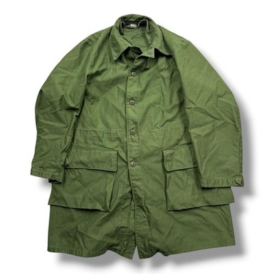 Men's Vintage Swedish Army Field Jacket Medium, 70s Military C56