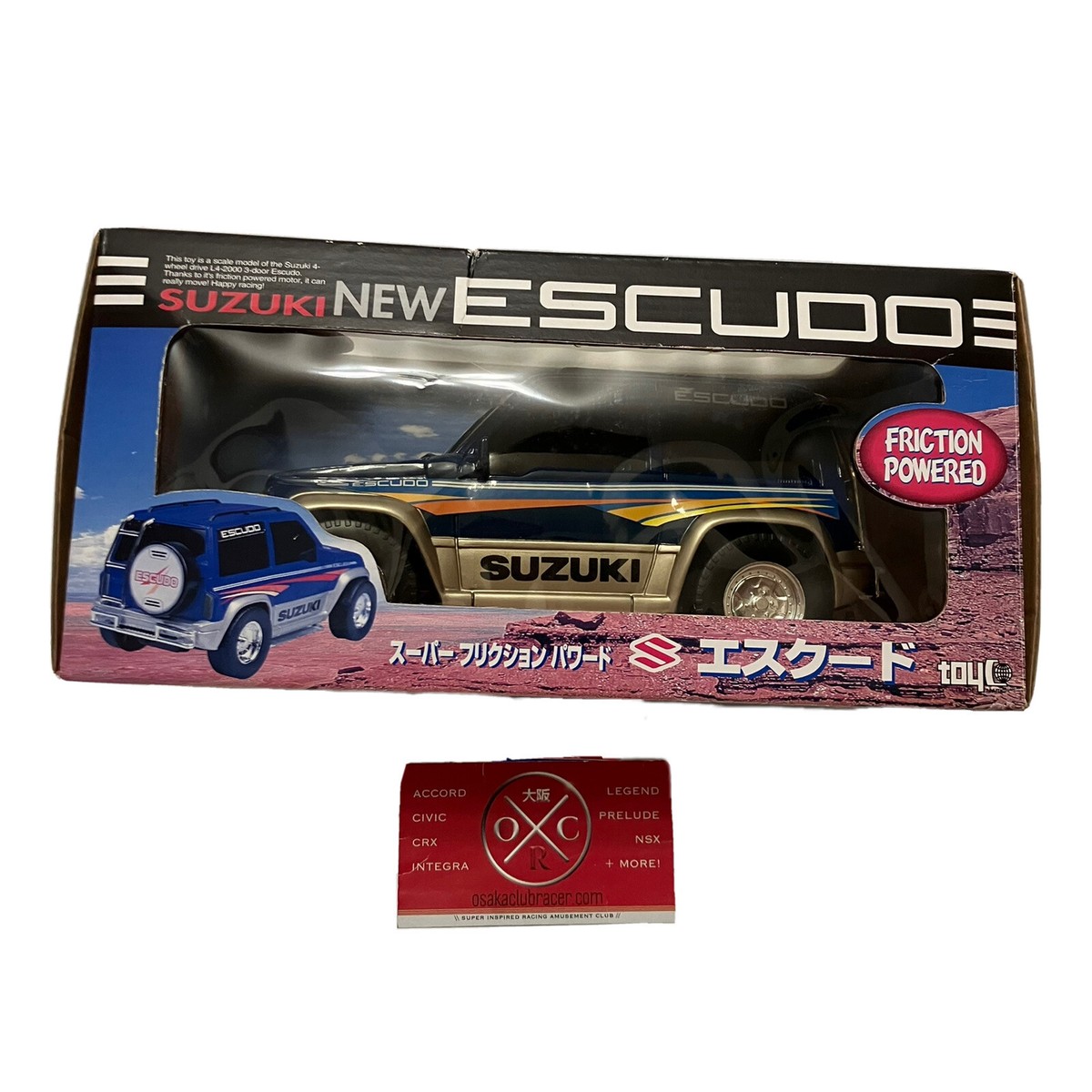 Rare Suzuki Escudo Friction Powered Toy Car Model JDM 89-99