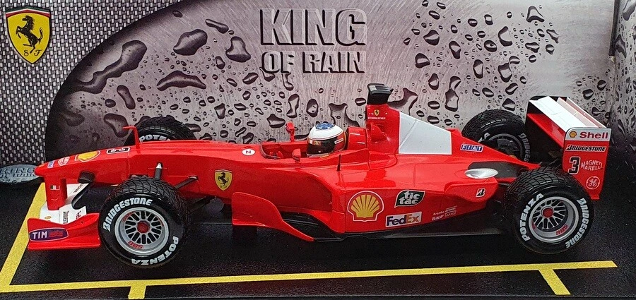 Hot Wheels 1/18 Scale Diecast 50909 - Michael Schumacher King of the Rain 2000 - Image 3 of 4