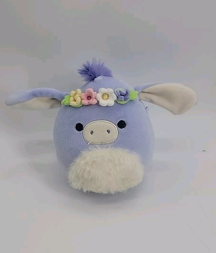 Original Squishmallows Milanda the Purple Donkey 5" Easter Plush Toy - Picture 1 of 6