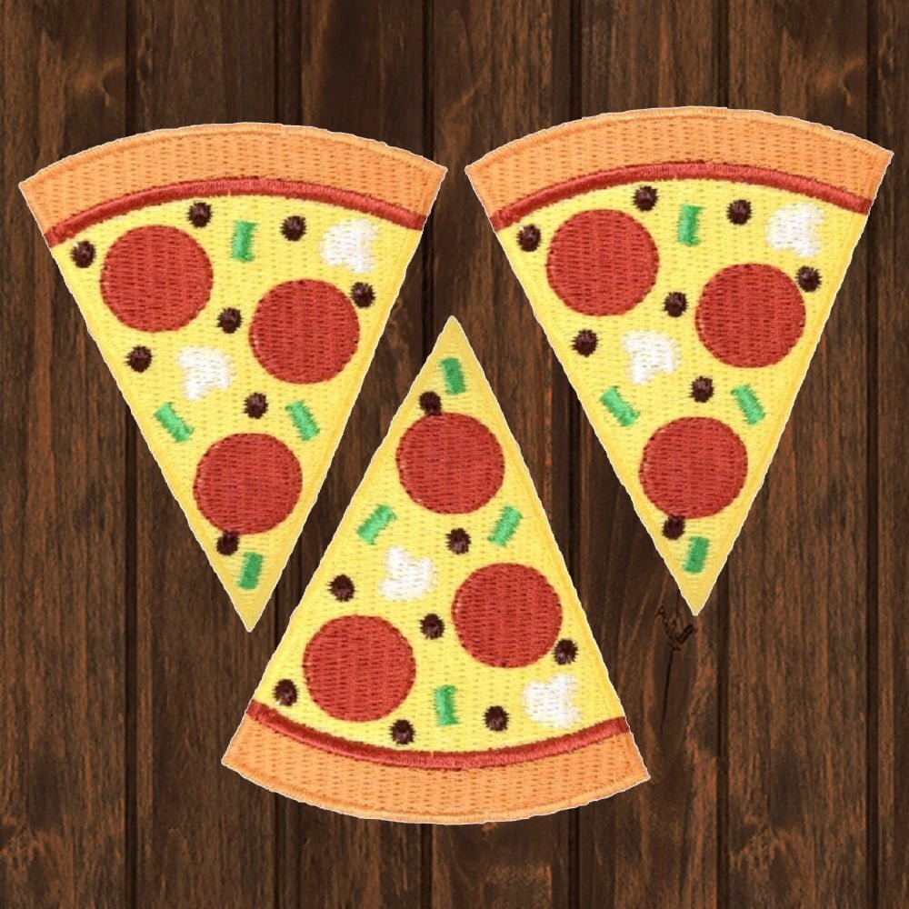 Pizza Path Pizza Embroidered Patch — 3-Pack — Iron On | eBay