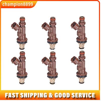 6PCS Fuel Injectors For Toyota Tacoma Tundra 4Runner 1999-04 V6 3.4L 23250-62040