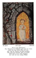 Flei&szlig;bildchen Heiligenbild Gebetbild Sp&ouml;tl" Holy card Ars sacra" 10457"