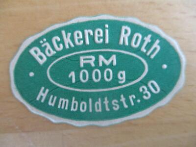 (10295) Reklamemarke - Bäckerei Roth, Humboldtstr.