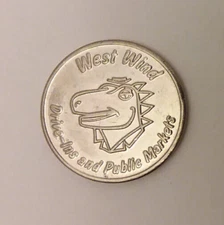 West Wind Drive-Ins and Public Markets Arcade Game Token 22mm