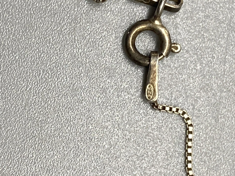 Colar pingente berloque BAMOER europeu S925 prata esterlina rosa CZ 18"" - Imagem 4 de 4