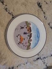 Villeroy & Boch Design 1748  Naif LaPlau # 3  Dinner Plate 10.5" Country Yard