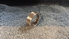 Kentucky Handcrafted 90 Silver Washington Quarters coin ring, size 6.5 2001