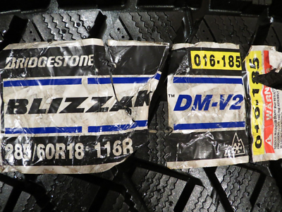 Blizzak 2本 #250022 NEW 2 TWO BRIDGESTONE BLIZZAK DM-V2 016-185 285/60R18 SNOW 116R