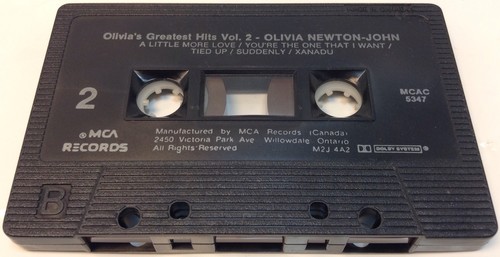 OLIVIA'S GREATEST HITS Vol.2 Tape Cassette OLIVIA NEWTON JOHN 1982 Mca MCAC-5347 - Picture 7 of 9