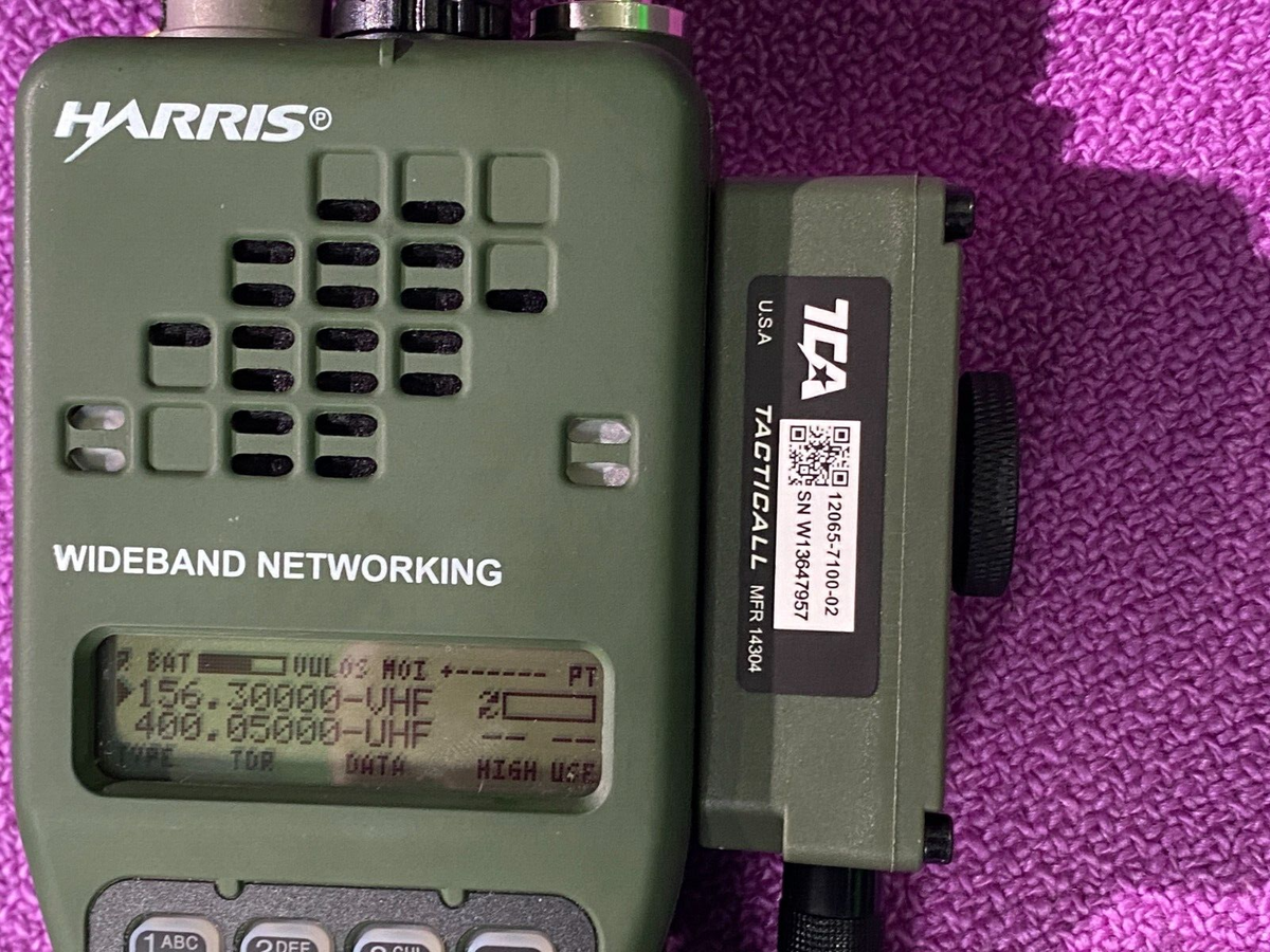 Radio TCA PRC-152A Multibanda 15W Militare – Walkie Talkie VHF/UHF Con GPS E KDU, Verde
