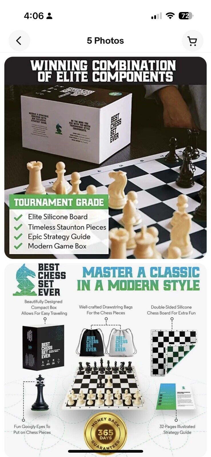 Best Chess Set Ever 4X Tournament