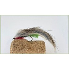 Zonker Trout Flies, 6 Natural Green Belly Zonkers, Size 8/10 Best Flies, Minkies