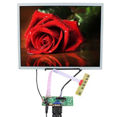 VGA LCD Controller Board 15'' LQ150X1LG96 1024x768 1050cd m2 LCD Screen