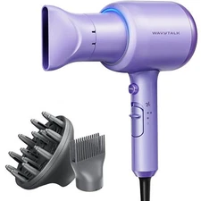 Ionic Blow Dryer with Diffuser - Professional 1875W Hair Dryer for Women Cons...