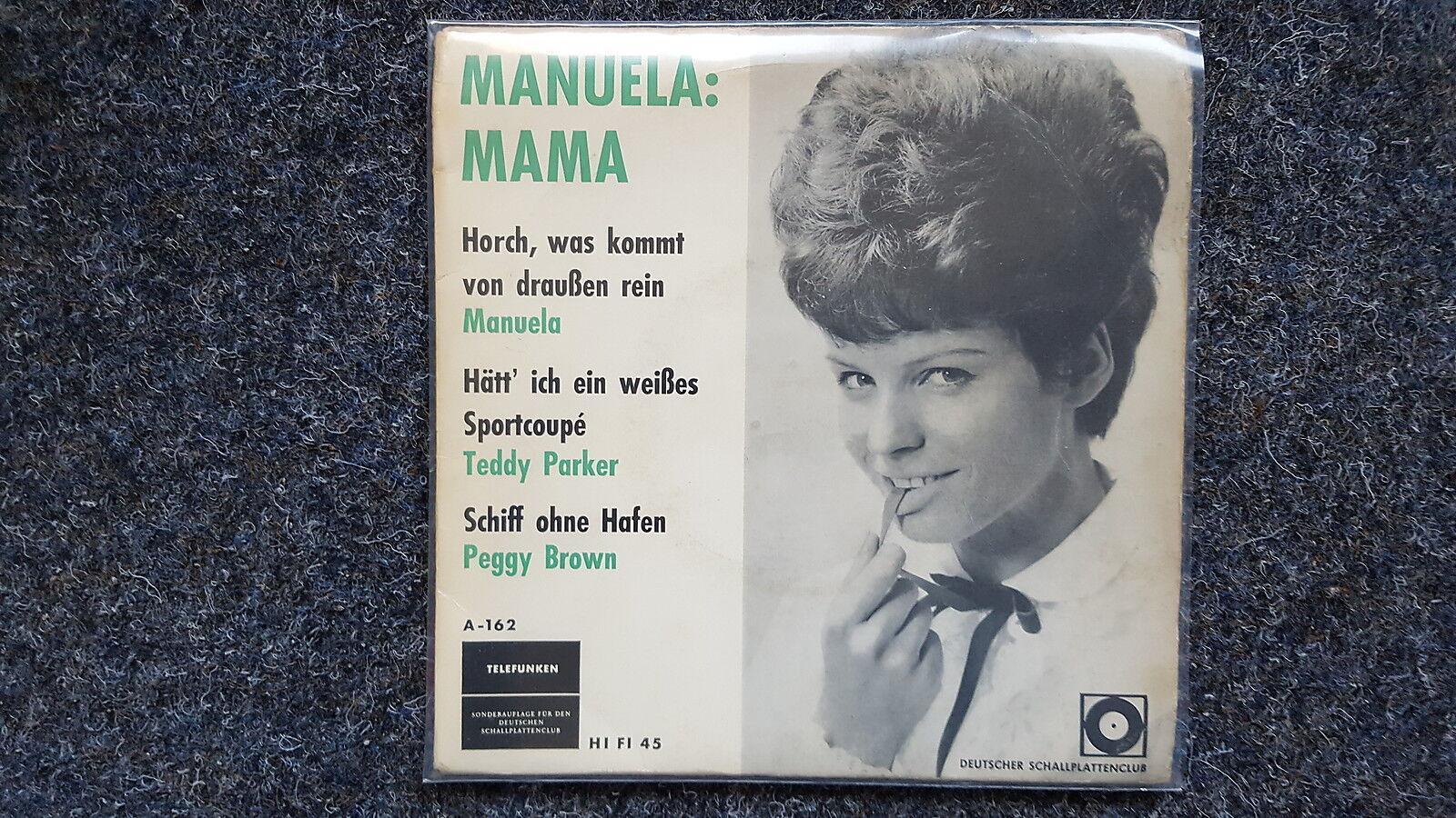 7"" EP Single Vinyl Manuela - Mama (Teddy Parker/ Peggy Brown)