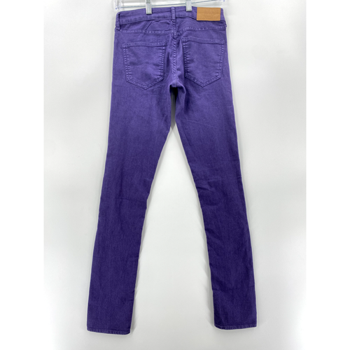 NWT Divided H&M Red Concept Denim Jeans Women’s Size 8 Purple Stretch Skinny Leg - Picture 3 of 12