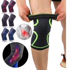 3 D Knee Support Compression Sleeve Brace Arthritis Pain Relief Sports Protector