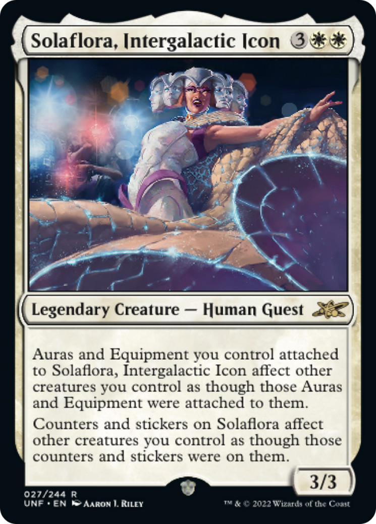 SOLAFLORA, INTERGALACTIC ICON x4 mtg NM-M Unfinity 4 Rare