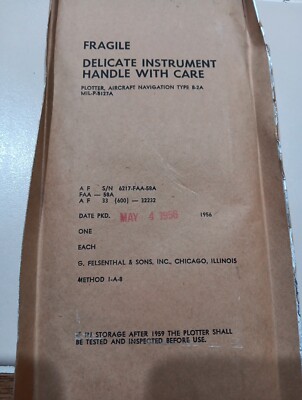 US AIR FORCE TYPE B-2A AIR NAVIGATION PLOTTER NOS Sealed 1956 FAA-58A USAF 6217
