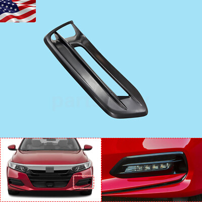 New Driver Side Fog Light Bezel For 2018-2020 Honda Accord Sedan – Black, OEM Style Replacement 3 thumbnail image