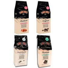4 Pack - Baileys Irish Cream Flavored Non Alcoholic Ground Coffee Variety Pack