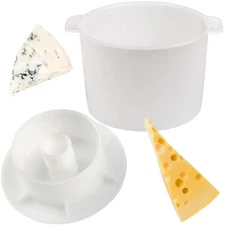 Cheesemaking Kit Punched ?heese Mold Press Strainer Cheese +Follower Piston 1.8L