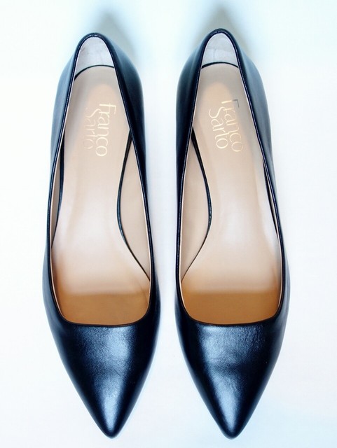 franco sarto pointy toe leather flats