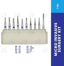 Dental Diamond Bur Clinic Kit FG-4105 for Micro Invasive Surgery 10Pk