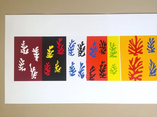 HENRI MATISSE OVERSIZED AUTHENTIC FINE ART SILKSCREEN PRINT "LES VELOURS" 1947