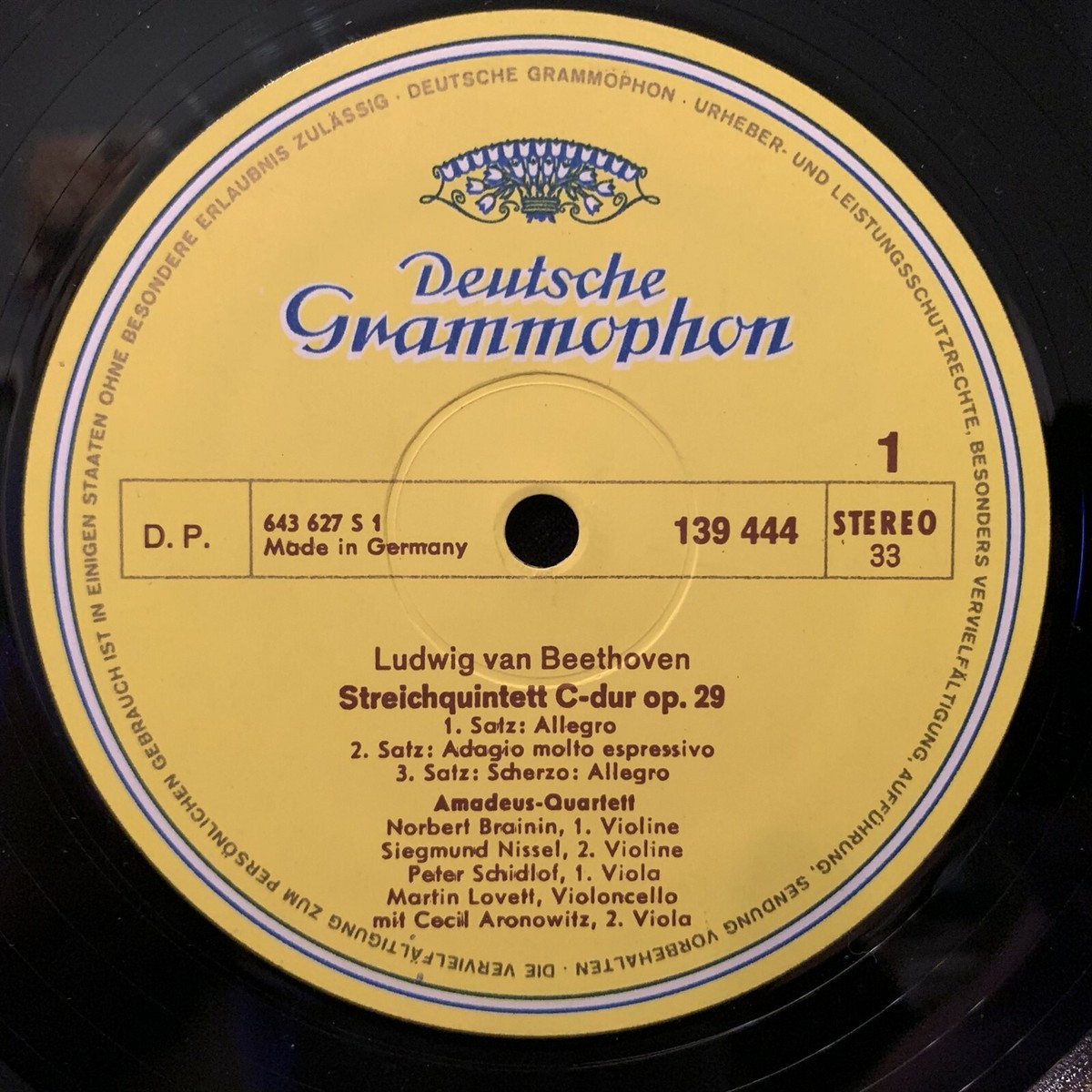 独12discs LP Ludwig van Beethoven , Amadeus Streicherquartette / Streicherquintett 2721130 Deutsche Grammophon /01800 Ludwig Van Beethoven, Amadeus-Quartett – Beethoven Edition