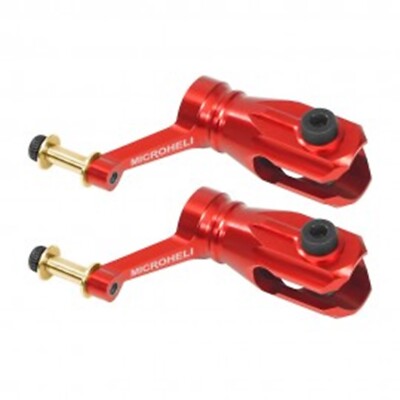 Microheli Precision CNC Aluminum Main Blade Grip (RED) - BLADE INFUSION 120