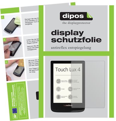 2x Schutzfolie für PocketBook Touch Lux 4 matt Displayschutzfolie Folie Display