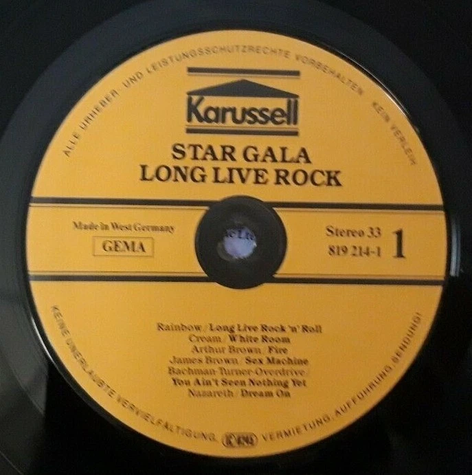 v/a LONG LIVE ROCK LP | NM VG+ | Karussell 819 214-1 | 70s/80s hard rock sampler - Bild 3 von 4