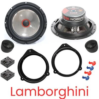 Sistema de audio CARBON 165 Altavoces Box Set compatible para Lamborghini Del... - Imagen 1 de 4