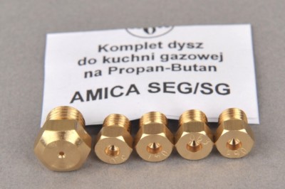 Gasherd Gaskochfeld Ersatzdüse Gasdüse für Propan Butan (LPG) - AMICA SEG / SG I