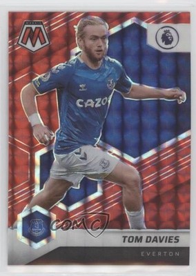 2021-22 Panini Mosaic Premier League Red Mosaic Prizm Tom Davies #170 0s28