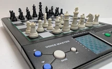 Croove Electronic Chess Game w/Exercises and Talking Tutor 8 in 1 Games 