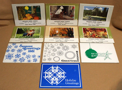 1969-1986 Calendar Advertising - WITTOCK'S HOUSE O'SPIRITS Rhinelander Wisconsin