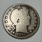 1895 Barber Silver Half Dollar.  Just Over 1.8 Million Minted.
