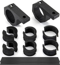 Wsays UTV ATV Light Bar Mounting Brackets 1-2" Roll Cage Round Tube Clamps Steel