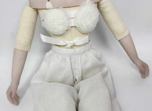 VTG 70s Yieldhouse Dolls George Washington and Abigail Adams Porcelain Cloth - Picture 10 of 16