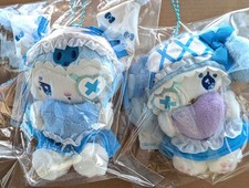 Sanrio DOLLYMIX My Melody Kuromi Mascot Keychain Plush Set of 2 Japan new
