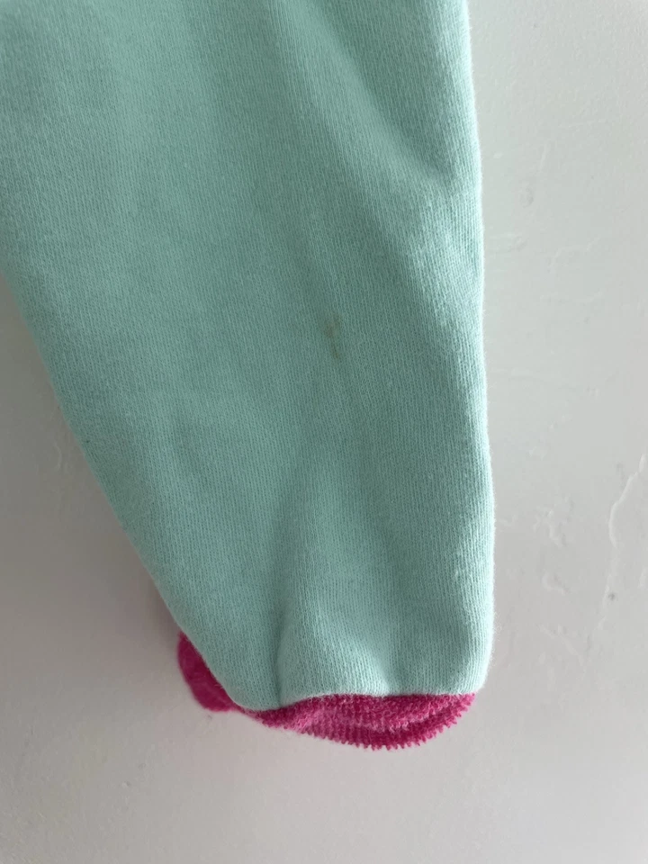 Taggies Bebé Niñas Lindo Rosa Critter Footie Algodón Pull On Pantalones Azul Claro 3M Foto 4 de 4