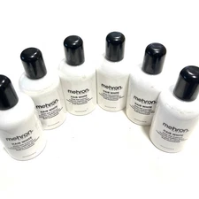 6 Mehron Hair White Temporary Colorant Theatrical Makeup 4.5 Oz. Each READ