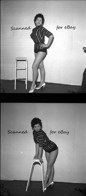 16 NEGATIVE LEGGY VOLLBUSIGE SCHAUSPIELERIN ANNE AUBREY WARWICK FILME STAR GLAMOUR - 1950er