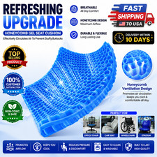 Car Gel Seat Cushion Breathable Cool Cooling Pad Pain Pressure 2 Cm